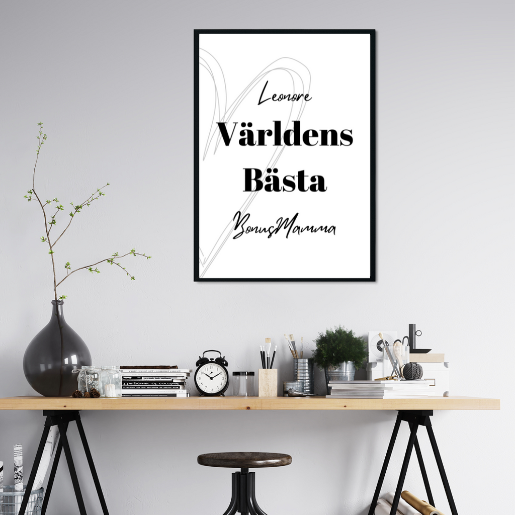 Världens bästa bonusmamma - med namn