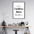Världens bästa bonusmamma - med namn