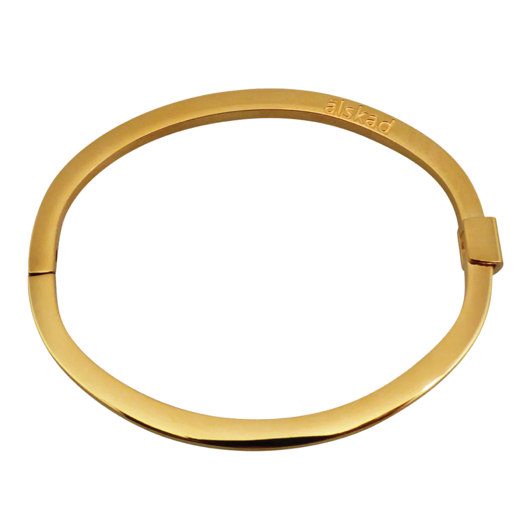 Stelt armband gravyr, Stål / Guld / Rosé