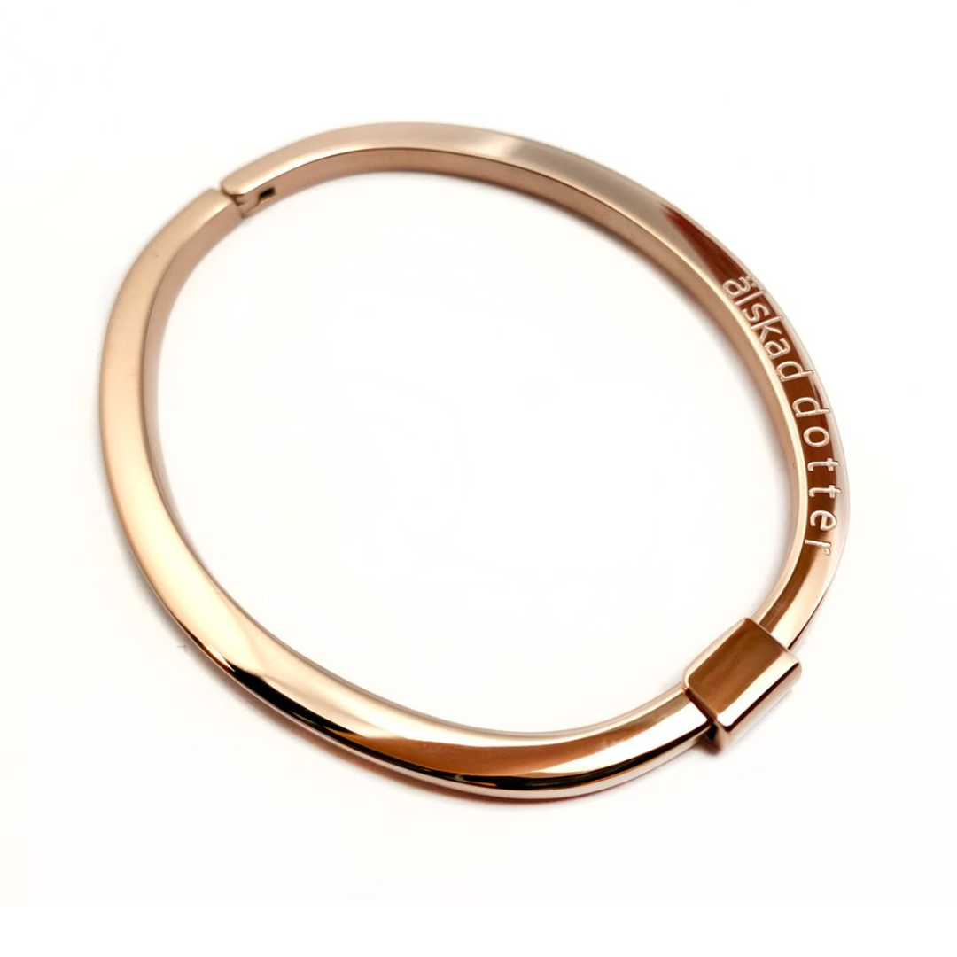 Stelt armband gravyr, Stål / Guld / Rosé