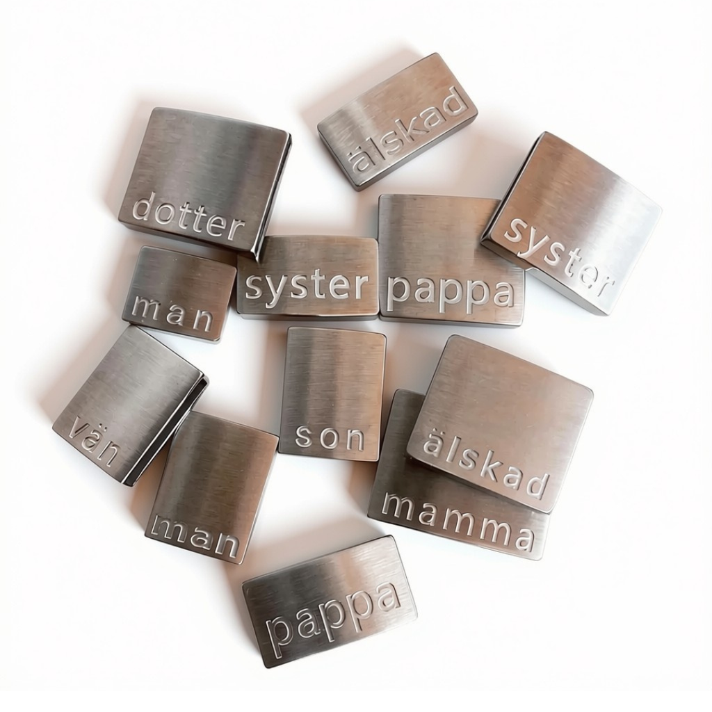 Extra BRICKA till armband - Man, Pappa, Son mfl...