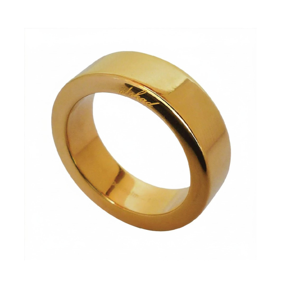 6mm Slät ring, stål/guld/rosé - INKL. GRAVYR