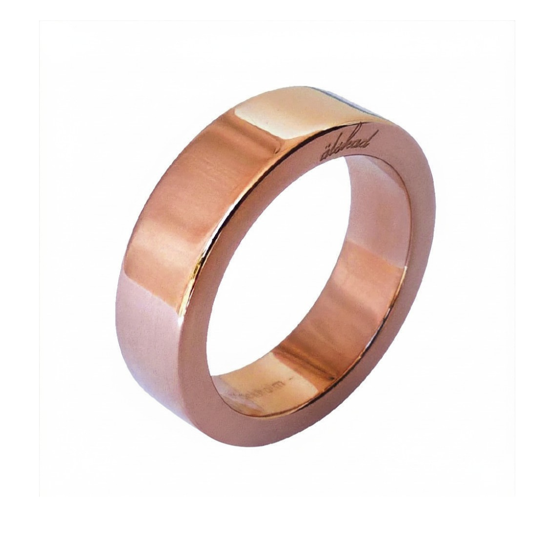 6mm Slät ring, stål/guld/rosé - INKL. GRAVYR