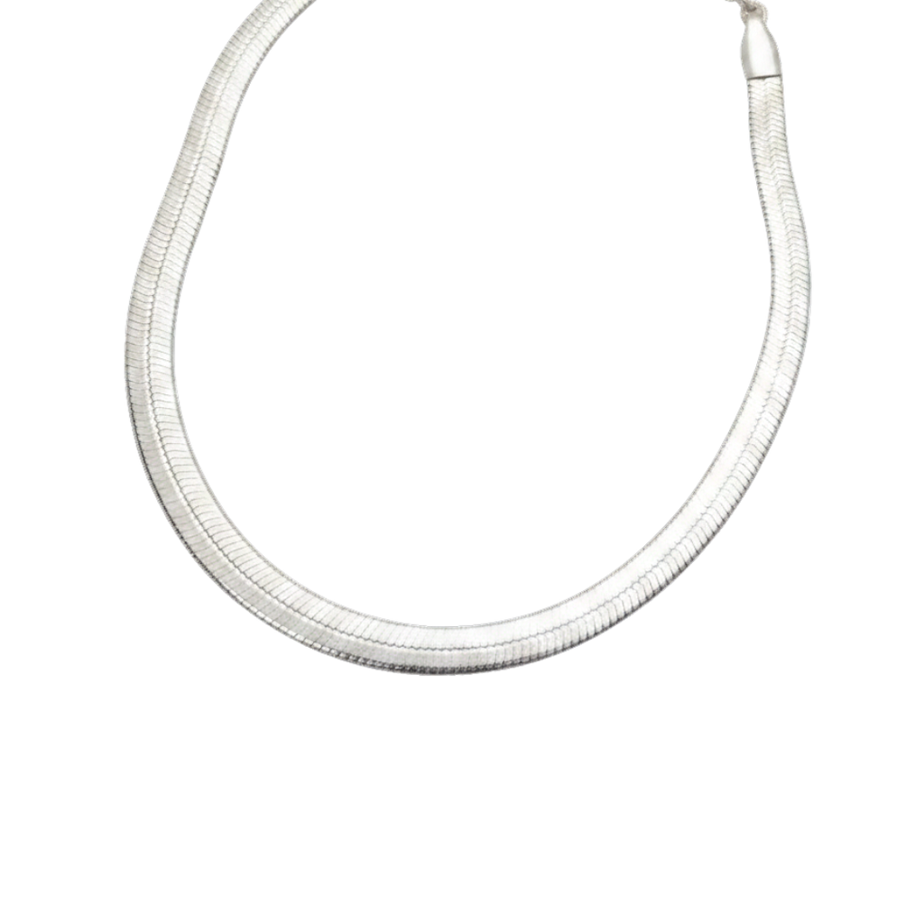 Halsband 3mm Herringbone kedja, Stål / Guld