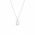 Mini halsband med EGEN personlig gravyr, Stål / Guld