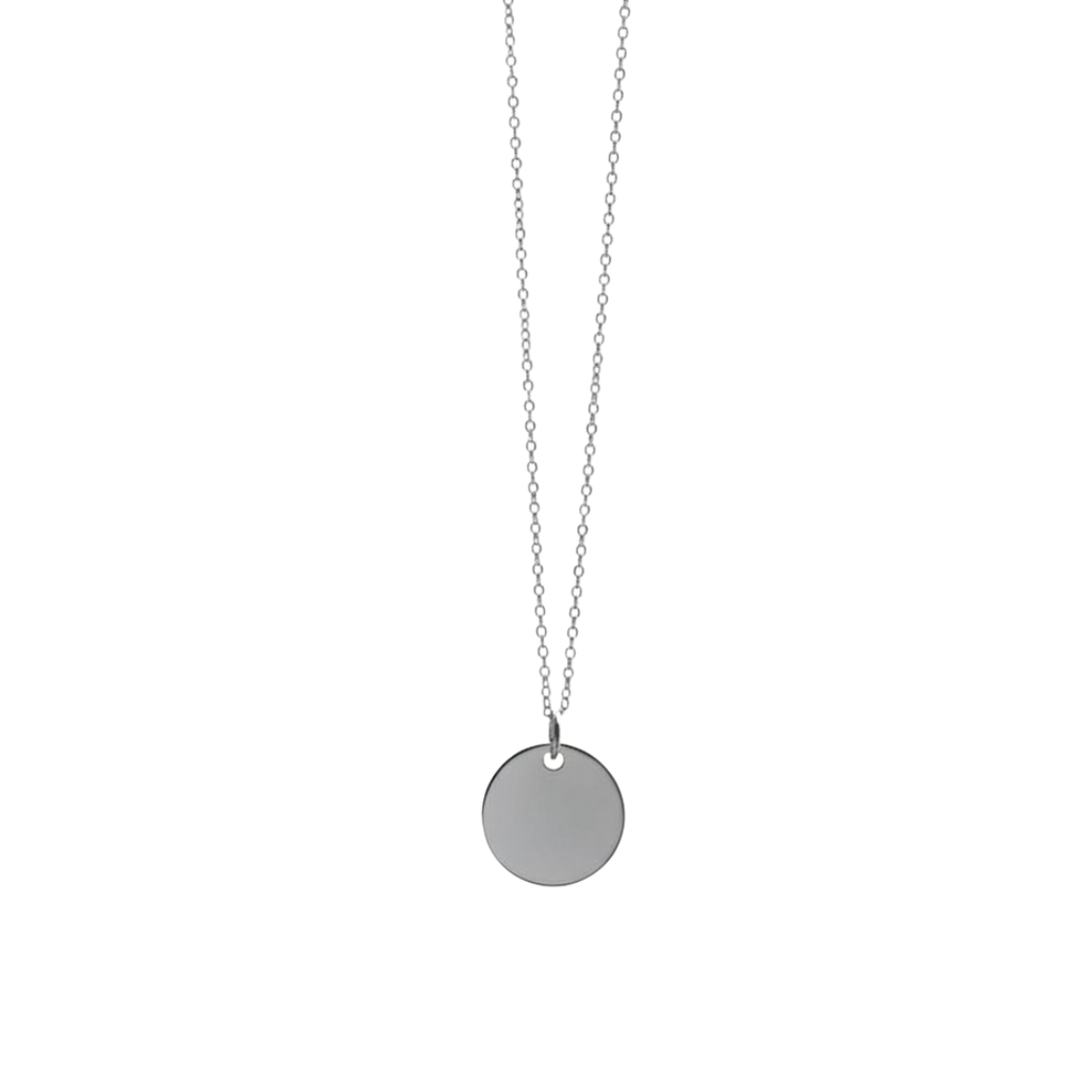 Halsband Mynt med EGEN personlig gravyr, stål / guld / rosé