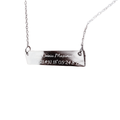 Halsband, EGEN gravyr - namn, koordinater, citat...