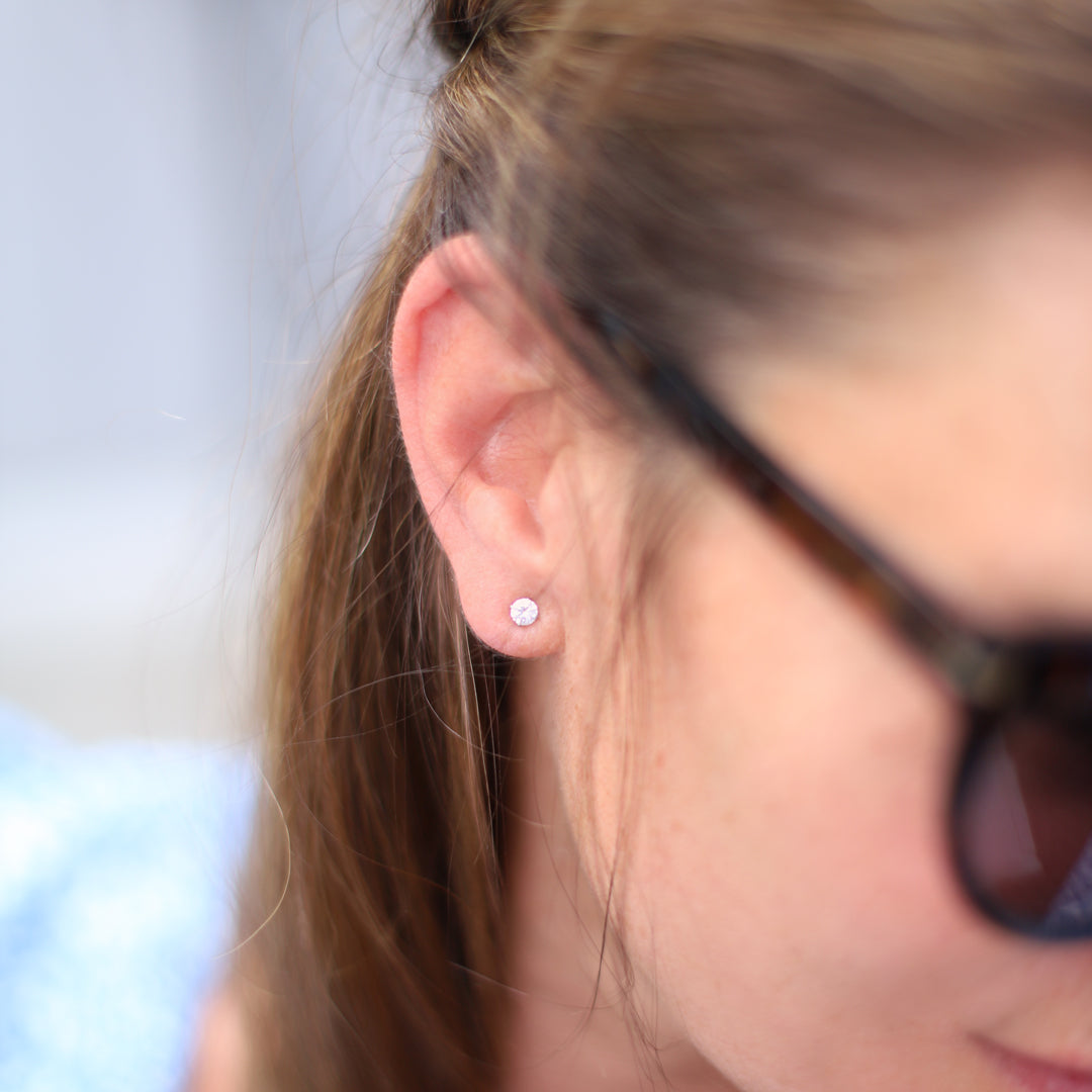 Strassörhängen studs, 3-par i olika storlekar