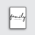 Familjeposter med namn