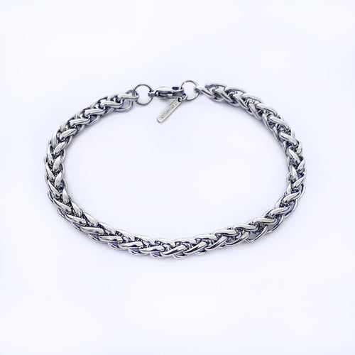 Armband Cubanlänk, stål