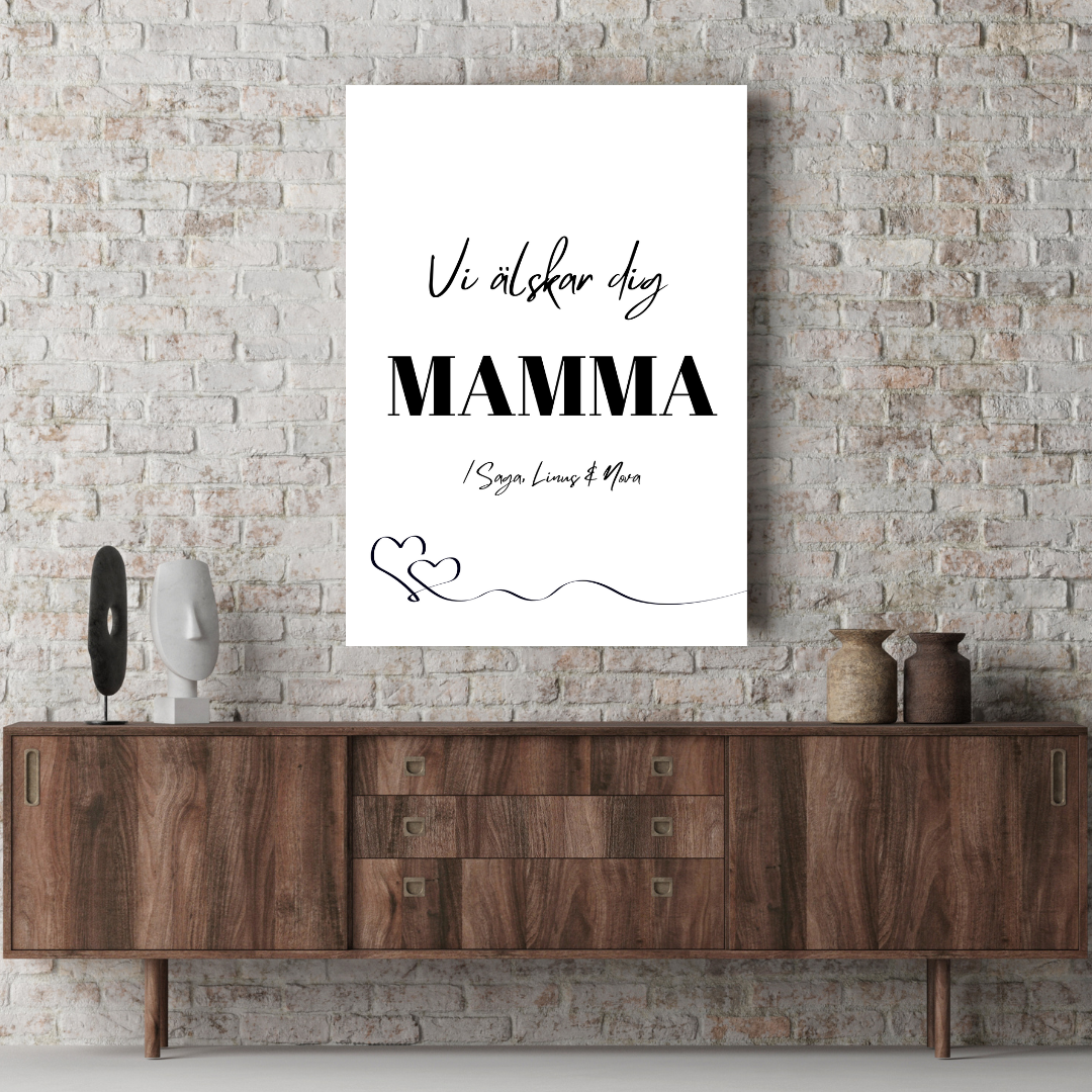 Vi älskar dig Mamma  - Poster till Mamma